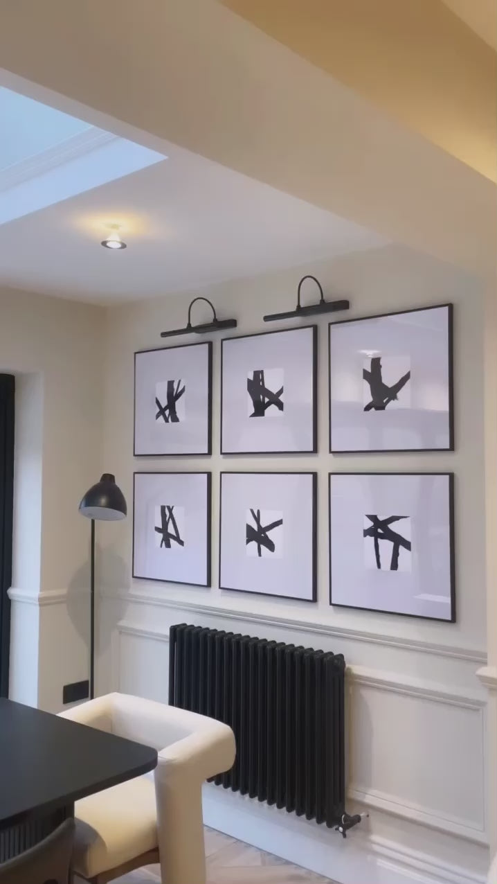 ALUMINIUM MATTE BLACK 50X50 FRAME BUNDLE (S/2)