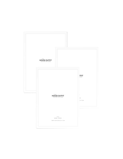 WHITE WOOD A5 FRAME BUNDLE (SET OF 3)