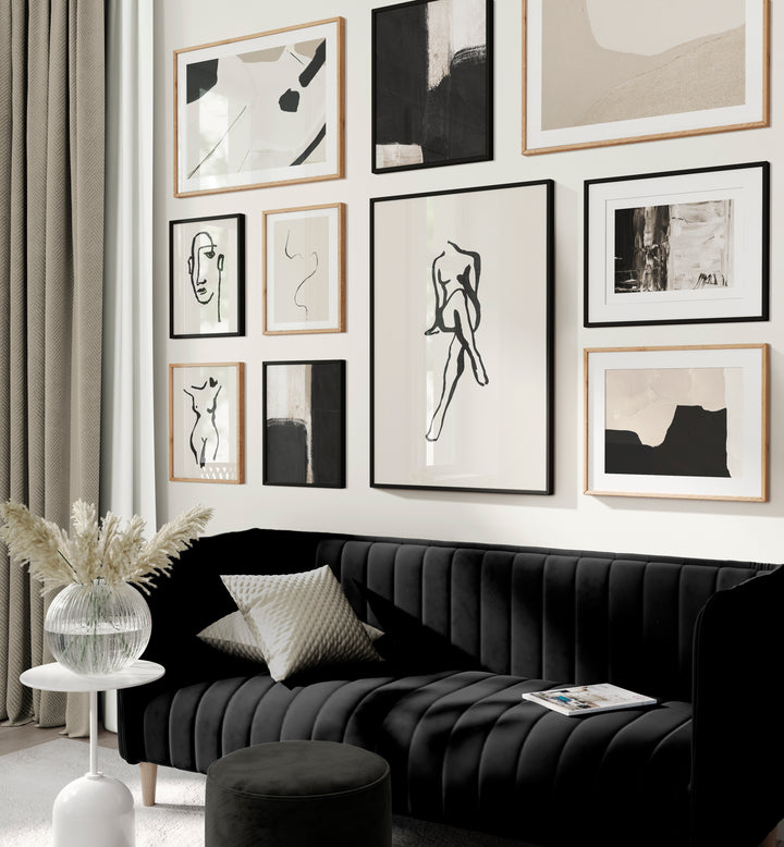 living room gallery wall 