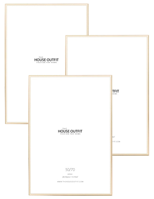 premium aluminium gold frame bundle set of 3 50 70