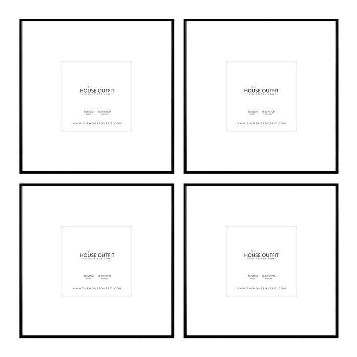 premium frame matte black aluminium wall art