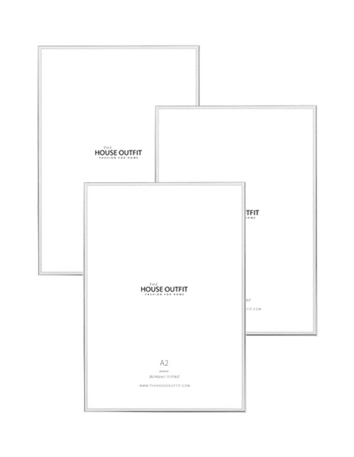 premium aluminium silver frame bundle set of 3 A2