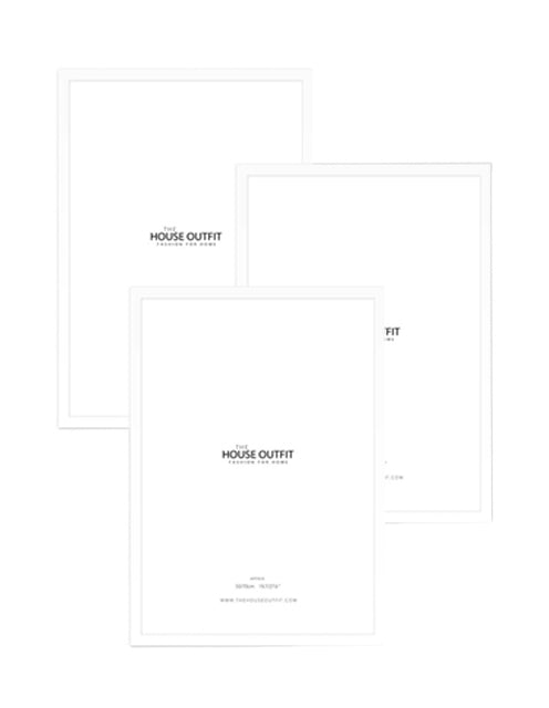 white wood frame bundle set of 3 A2
