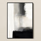 abstract wall art framed canvas design nude neutral tone black frame