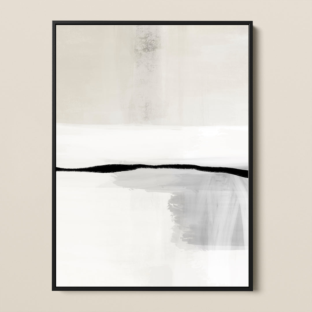 premium framed canvas abstract art clay slate grey black white