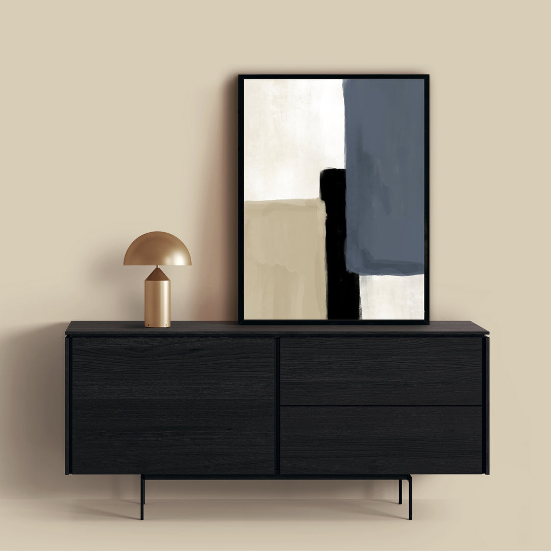 premium canvas wall art neutral nude stone beige black blue abstract