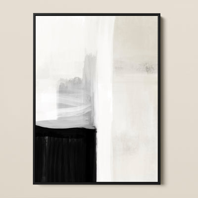 premium framed canvas abstract neutral nude white grey black clay