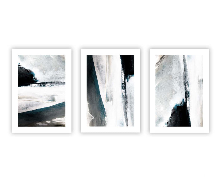 premium abstract wall art prints blue white frame gallery wall