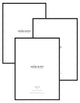 premium aluminium matte black frame bundle set of 3 50 70