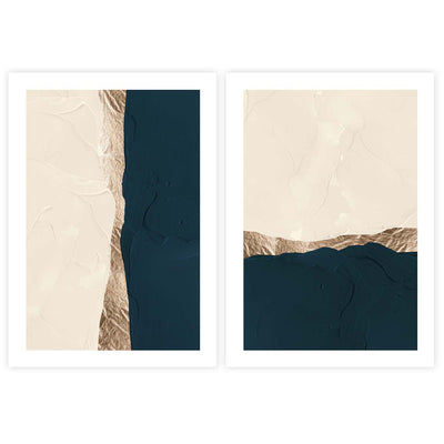 premium abstract wall art neutral nude beige blue gold