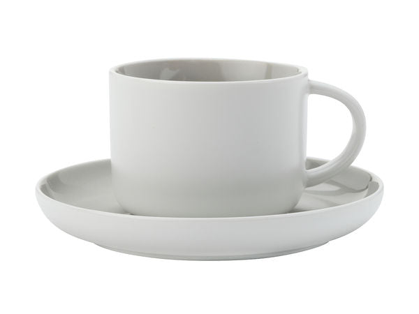 Grey 2 Tone Cup And Saucer