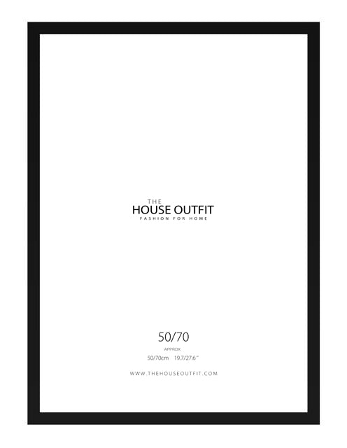 premium black wooden frame mdf 50/70