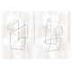 abstract, wall art, print, beige, white, black