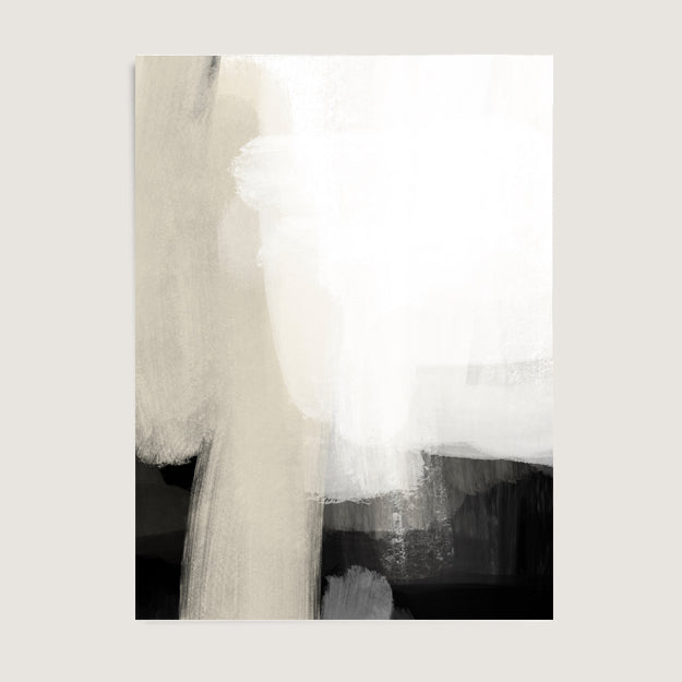 premium wall art print abstract neutral nude beige stone white black