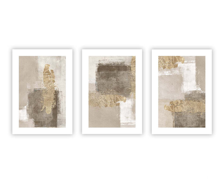 premium abstract wall art prints framed gallery wall set natural beige gold white
