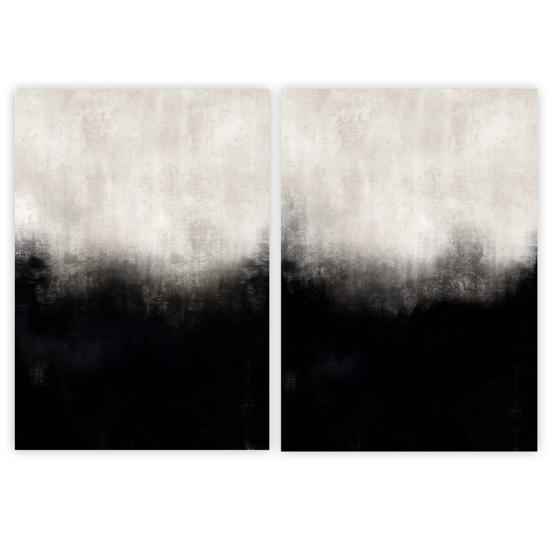 abstract, wall art, print, black, beige, charcoal