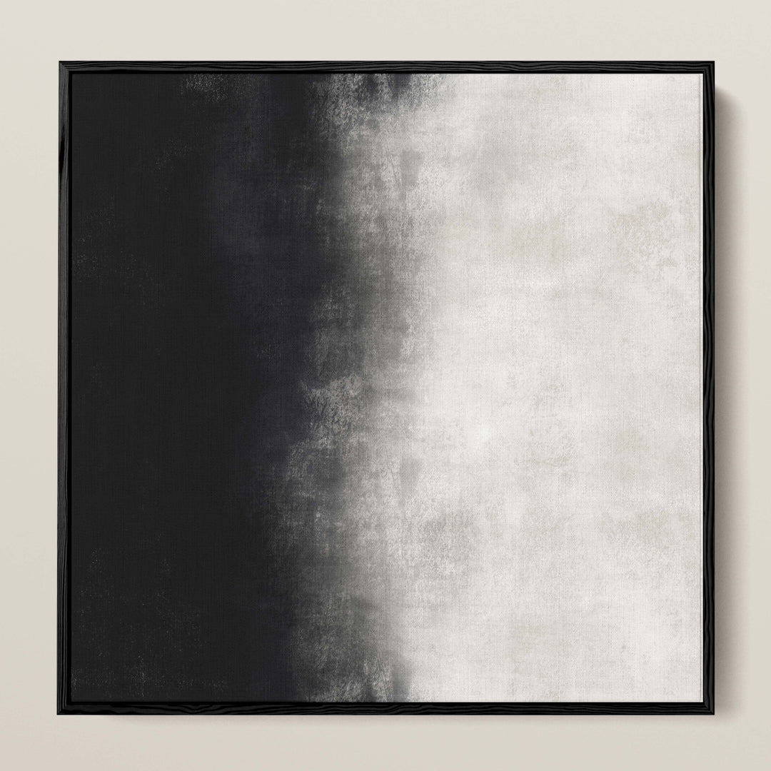 MANOR II CHARCOAL FRAMED CANVAS