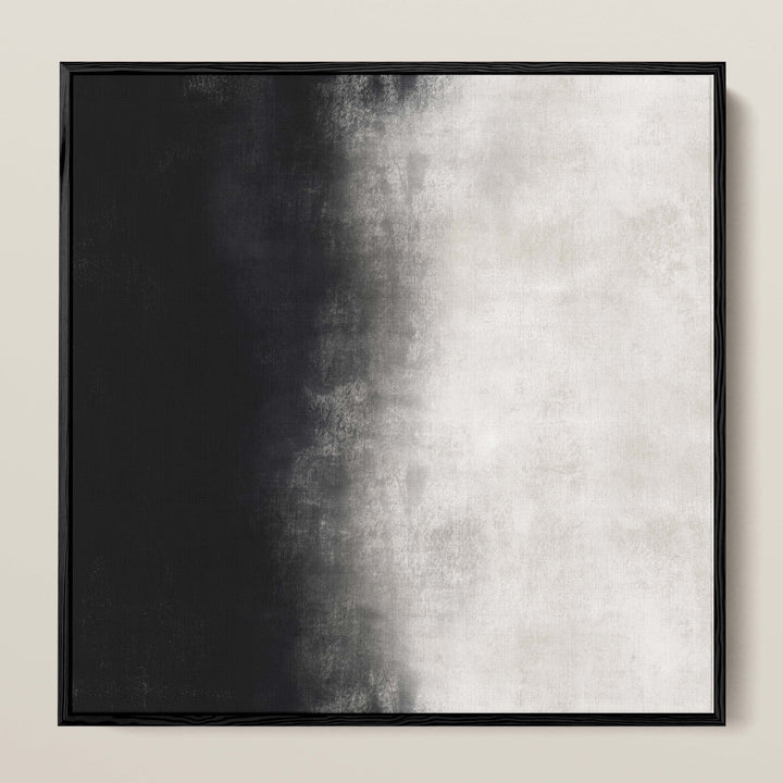 MANOR II CHARCOAL FRAMED CANVAS