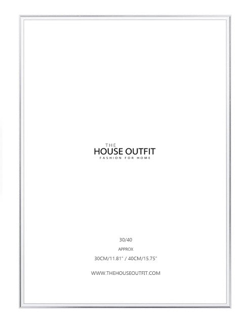 premium frame wall art silver