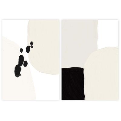 premium abstract wall art neutral nude black 
