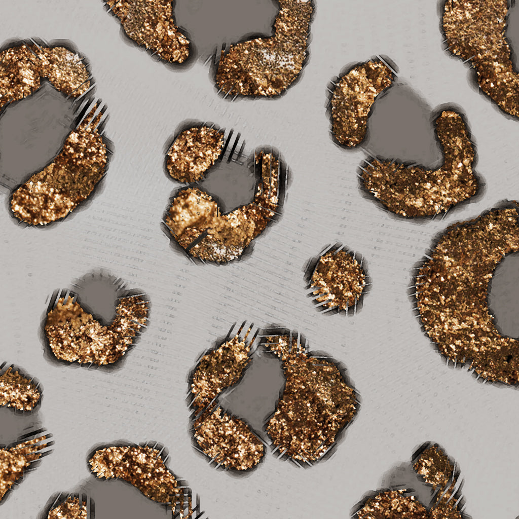 GREY / GOLD LEOPARD