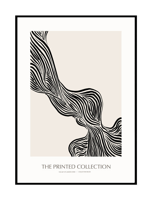 abstract wall art print neutral nude wall print