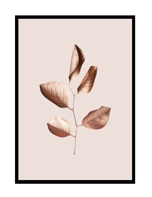 GILDED LEAVES - ROSE GOLD BABY PINK