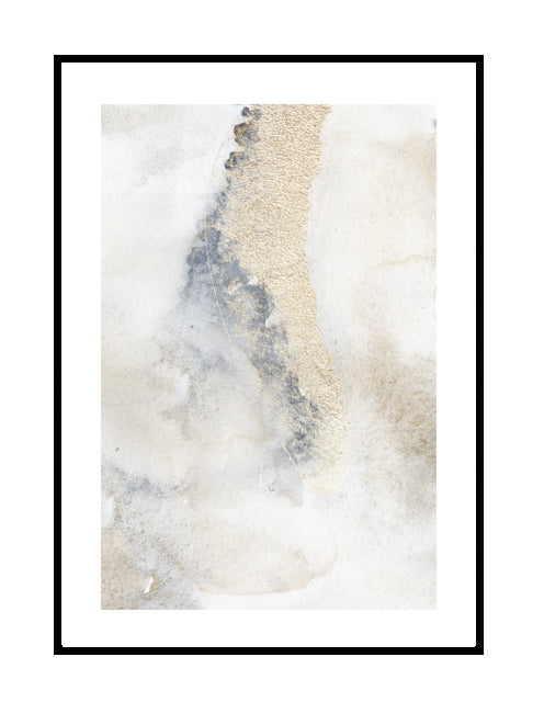 abstract wall art print gold beige blue gold grey 