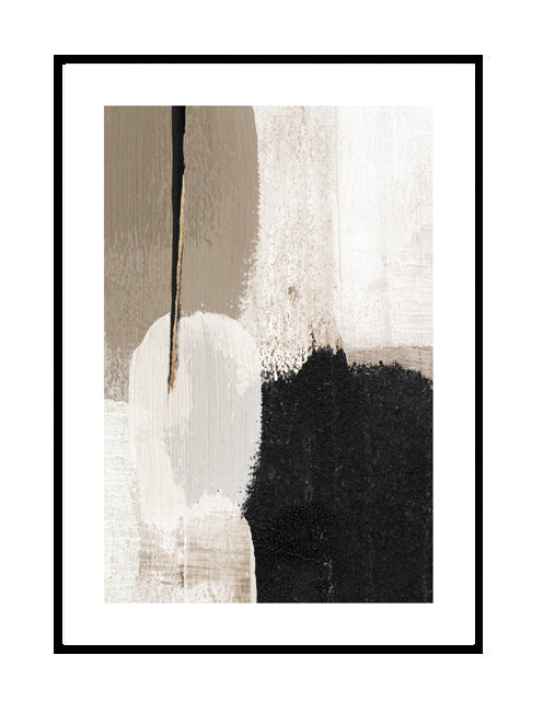 beige painted wall print