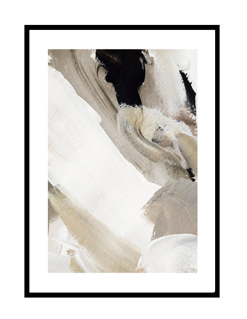 abstract beige wall art