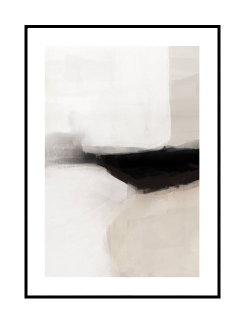 abstract wall art premium neutral nude stone black cream