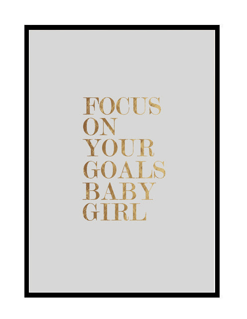 FOCUS ON YOUR GOALS - grey