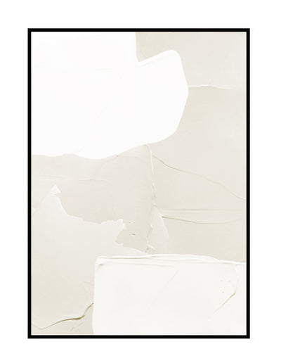 premium wall art print abstract design nude, white beige neutral