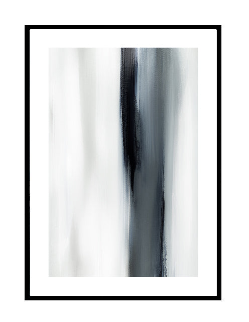 abstract wall art wall print blue grey black white