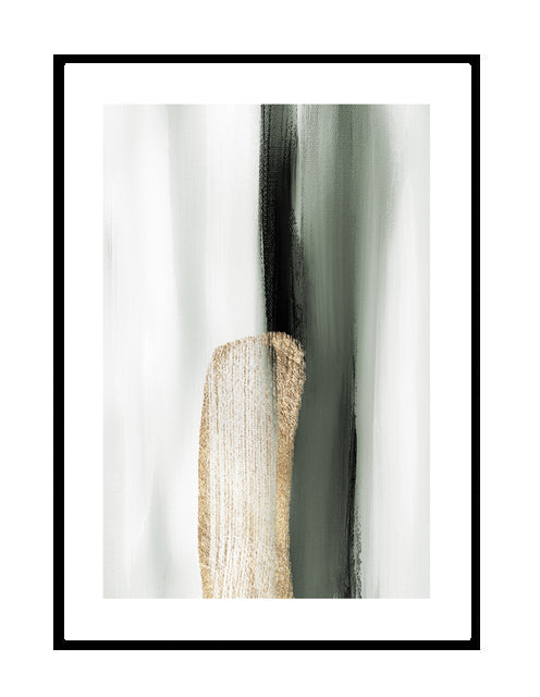 abstract wall art green gold grey detail wall print framed emerald