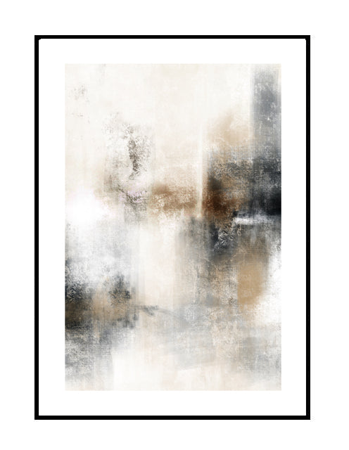 Premium wall art print, abstract , natural tones, neutral artwork, soft , cream , 