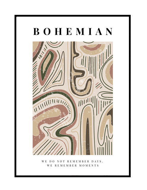 premium abstract wall art neutral nude beige red bohemian khaki brown 