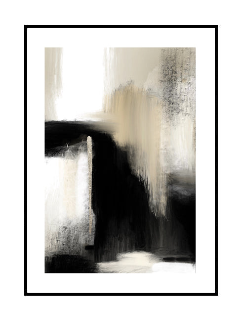 abstract wall art premium wall print neutral nude stone beige black gold 