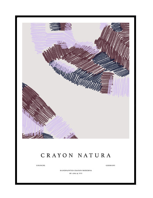 premium abstract wall art print nude pink purple blue neutral crayon 