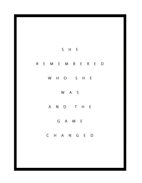 SHE REMEMBERED