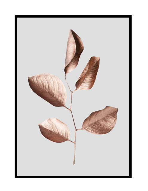 GILDED LEAVES ROSE GOLD / GREY