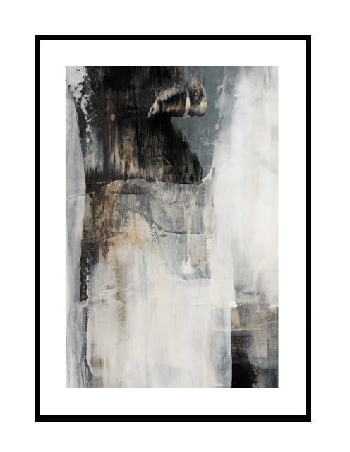 abstract wall art wall print grey blue canvas acrylic 