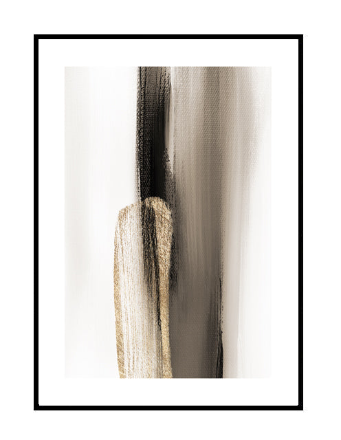 brown, beige and gold canvas wall print