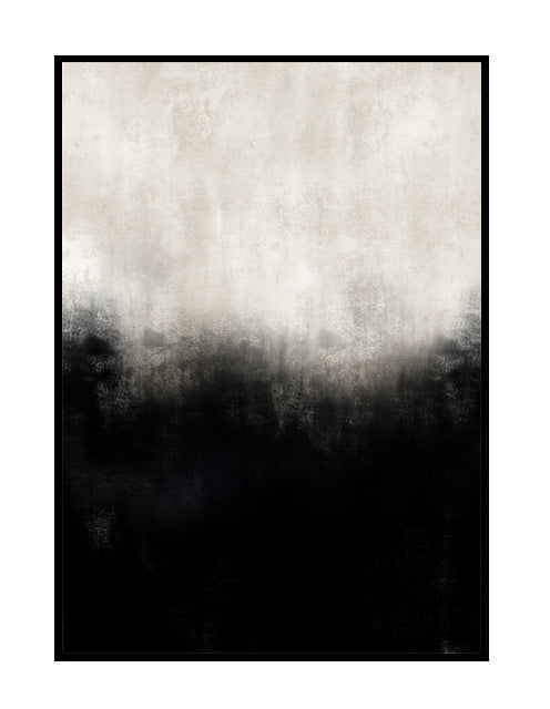 monochrome painted wall print