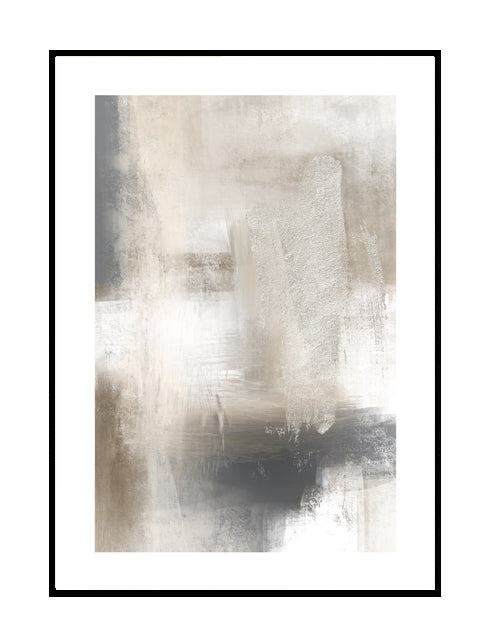 blue grey wall art print