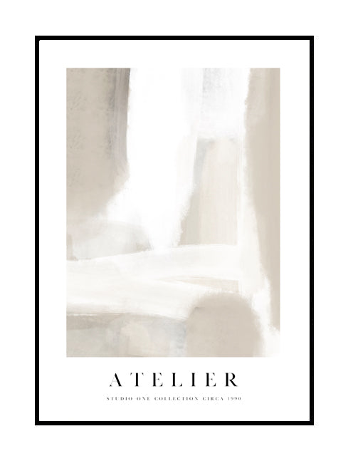 premium abstract wall art print nude beige white 