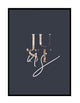 just us - navy /gold