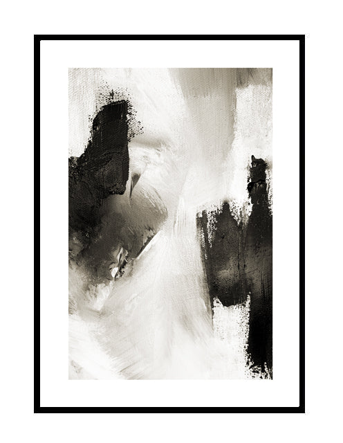 monochrome abstract print