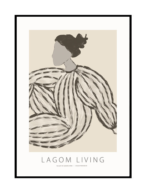 abstract wall print wall art neutral nude black