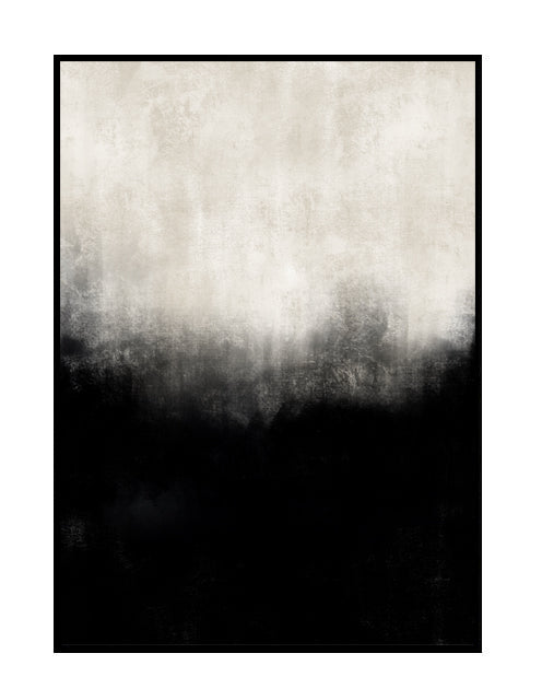 black and beige paint wall print